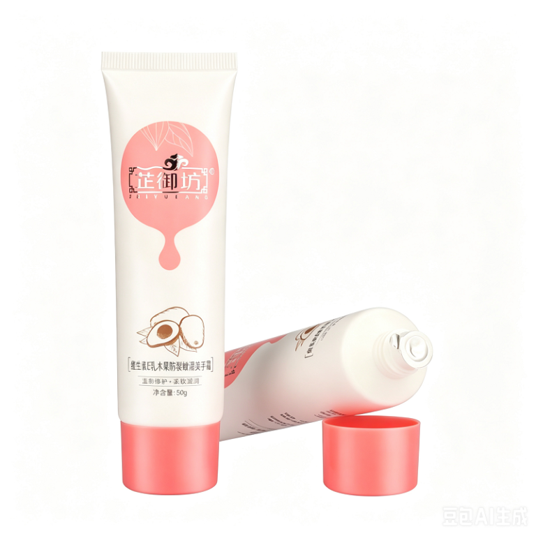 Hand cream tube with screw cap