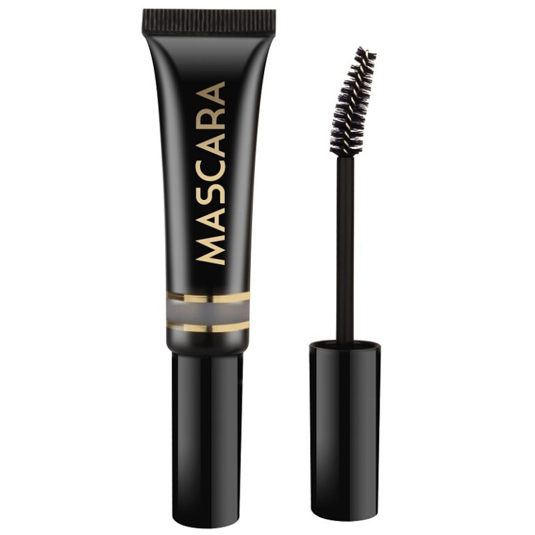 mascara tube with brsuh head